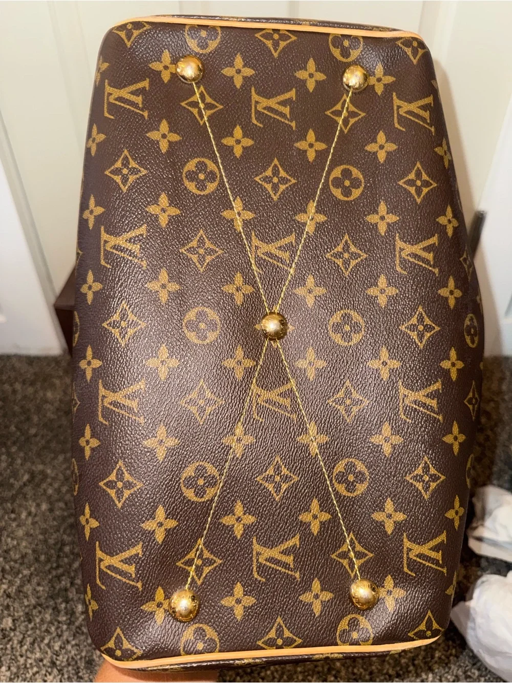 Louis Vuitton Monogram Canvas Tivoli Satchel with Vachetta Trim